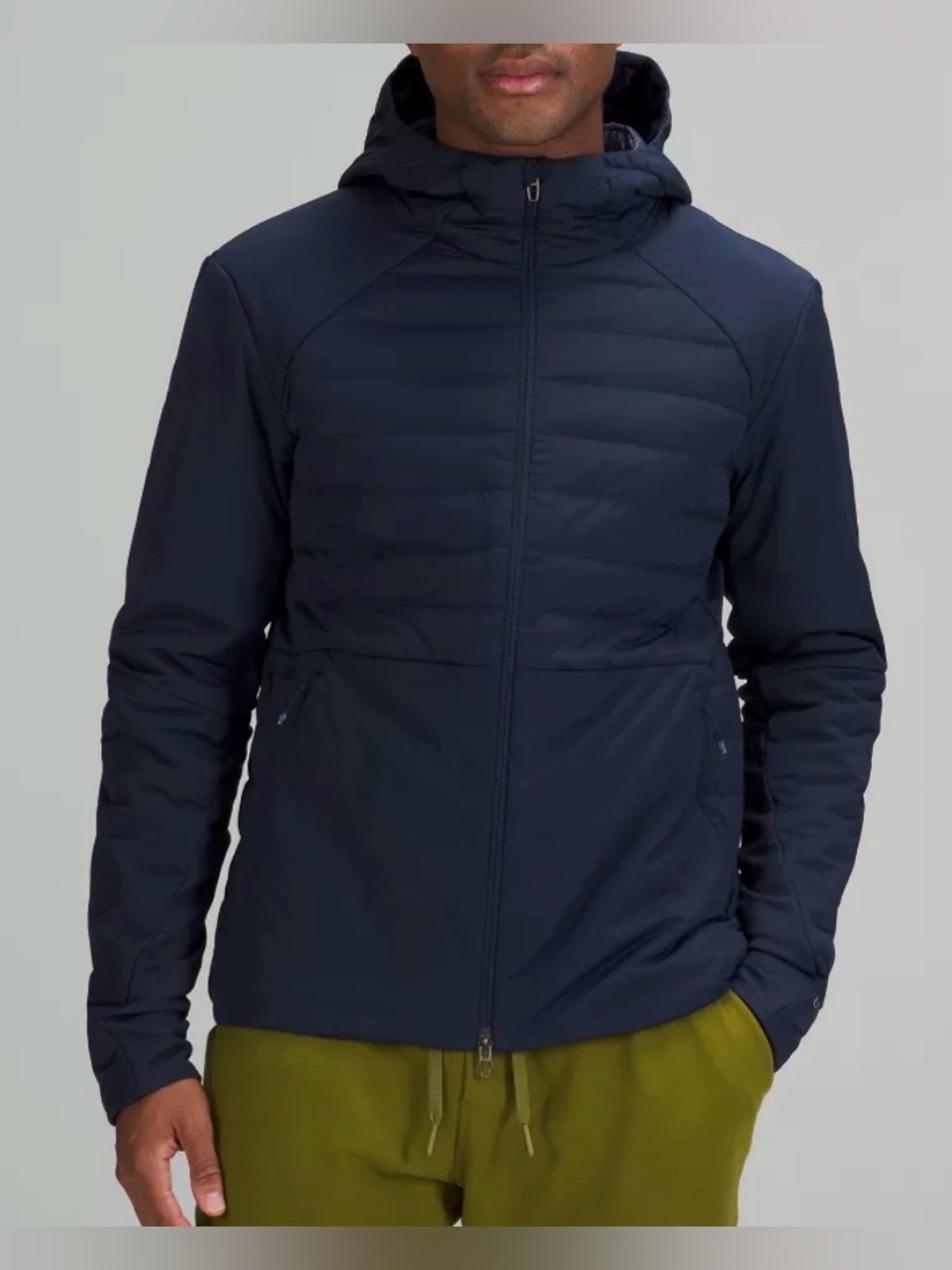 Lululemon Men’s Down For It All hoodie hooded jacket XL insulated True Navy blue